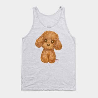 Toy poodle brush drawing Tank Top